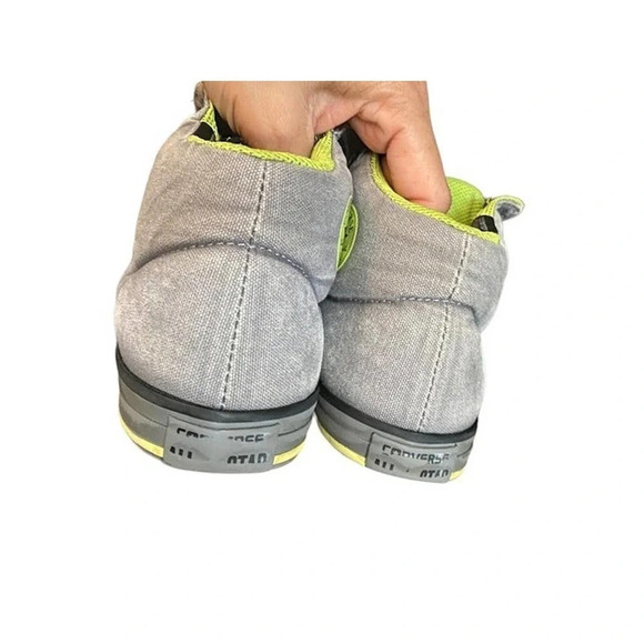 Converse Low Top Climate Boys US 3 Gray Black Lace Up Athletic Sneakers Pre-Owne - Picture 10 of 12